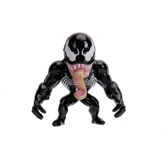 JADA Toys Marvel Spider-Man Venom Metals Die-Cast Collectible Toy Figure, 4", Black with Slime