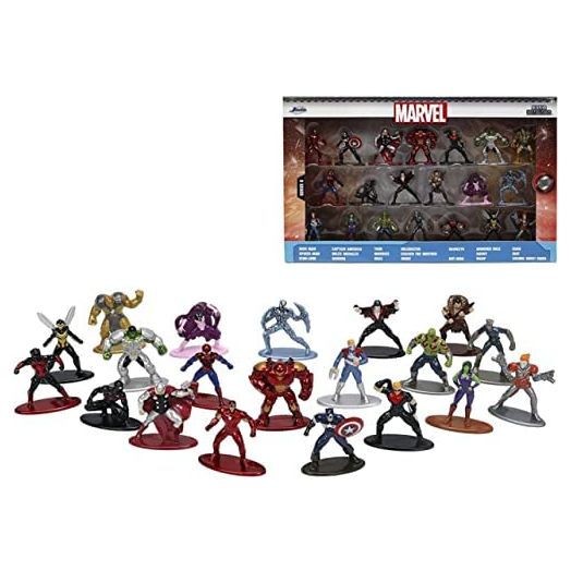 Jada Toys Marvel 1.65" Die-cast Metal Collectible Figures 20-Pack Wave 6, Toys for Kids and Adults
