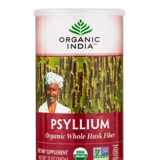 Organic India Organic Whole Husk Psyllium - 12 oz (340 Grams)