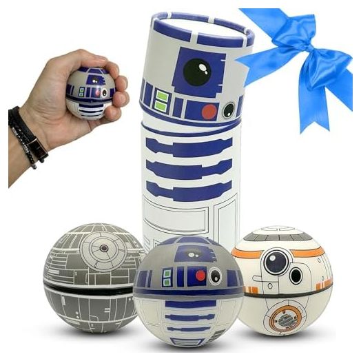 StarWar Squishy Balls Set - Pop Fidget Toy for Kids and Adults, Stress Relief Fidget, Stress Ball Use for Play/ Decor/ Help Relieve Stress/ Improve Concentation and Focus [Super Soft]