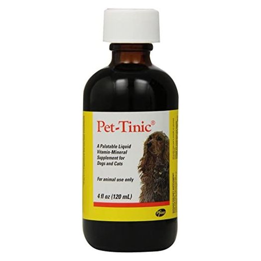 Pfizer Animal Pet-Tinic Vitamin-Mineral Supplement for Dogs and Cats, 4-Ounce