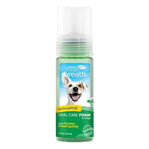 Fresh Breath by TropiClean Mint Foam for Pets, 4.5oz - Made in USA