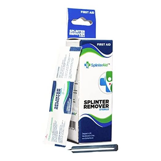 SplinterAid Splinter Remover Kit | Get Splinter Out Quick Painless | First Aid Kit Camping Hiking Bushcraft Outdoor Home Office School Woodwork Carpenter Travel Vacation Supplies Essential Accessories