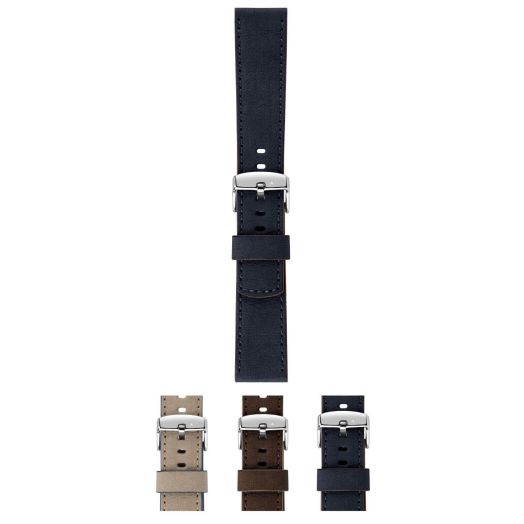 Morellato Origami Recycled Paper Fiber Watch Strap - Blue - 18mm - Chrome-plated Stainless Steel Buckle - SAVE THE NATURE Collection