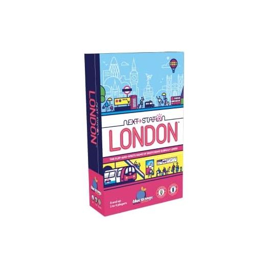 Blue Orange Games Next Station London Board Game - Family or Adult Strategy Flip and Write Game for 1 to 4 Players. Recommended for Ages 8 & Up. Spiel Des Jarhes 2023 Game of The Year Nominee.