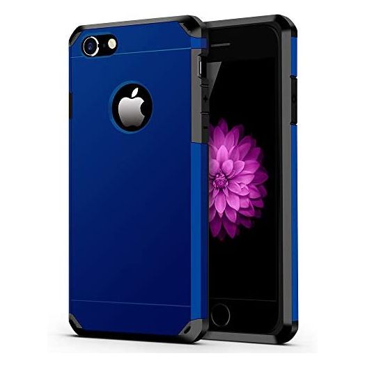 ImpactStrong iPhone 6 / 6s Case, Heavy Duty Dual Layer Protection Cover Heavy Duty Case for Apple iPhone 6 / 6s (Navy Blue)