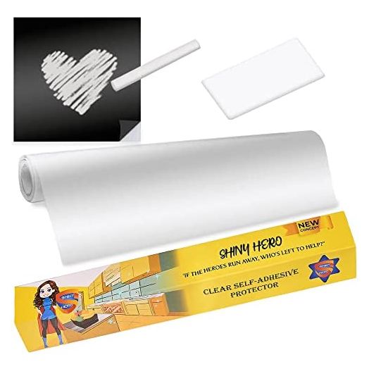 Shiny Hero Clear Wall Protector Contact Paper, Self Adhesive Removable Vinyl