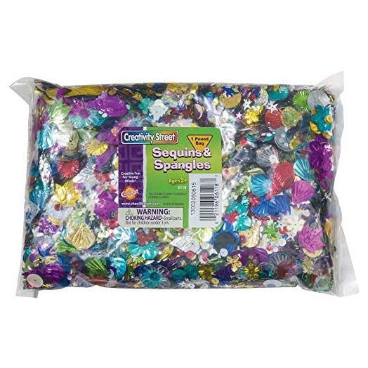 Sequins and Spangles Extra Large Bag - 1 lb - Assorted Colors and Styles