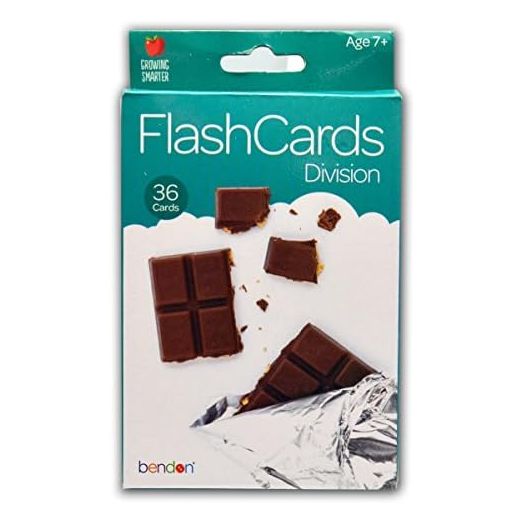 Bendon Division Flash Cards Double Sided - 36 Count