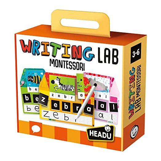 Headu Writing Lab Montessori, Educational Toys for Boys and Girls Ages 3-6 Years Old, Preschool Learning Toys, Teacher Homeschool Supplies, Birthday