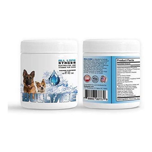 Bullyade Natural Dog Supplement with 18 Vitamins & Minerals. Mixes with Water or Food. (Chicken)