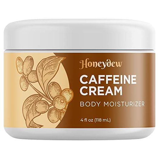 Rich Coconut Coffee Body Cream - Concealing Cellulite Cream and Hydrating Body Moisturizer for Dry Skin with Shea Butter - Whipped Body Butter and Caffeine Eye Cream for Anti Aging Skin Care