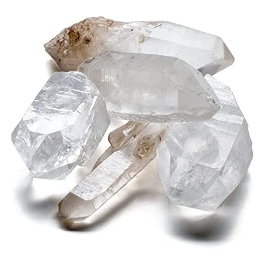KALIFANO Quartz Points Bundle (500+ Carats), Raw Lemurian Crystal