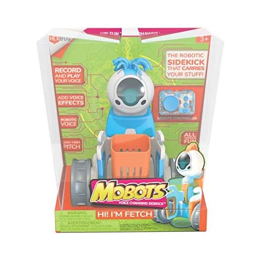 HEXBUG MoBots Fetch - Remote Control Record and Talking Robot Kit with Motor Lights and Sound - Smart Interactive Educational Toys for Kids - Ages 3+ - Batteries Included (Colors and Styles May Vary)