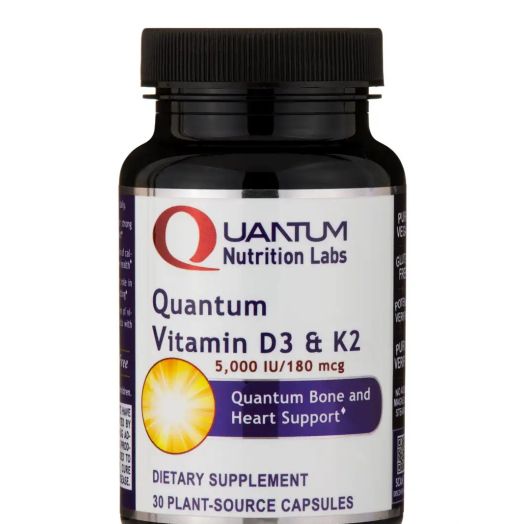 Quantum Nutrition Labs Quantum Vitamin D3 & K2 - 30 Plant-Source Capsules