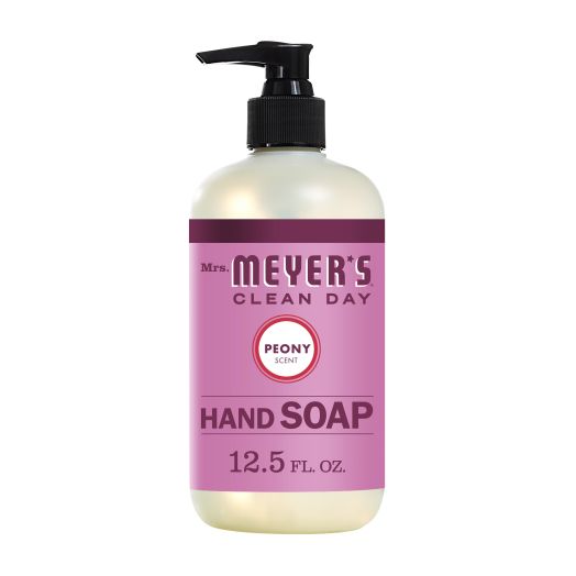 Mrs. Meyer's Clean Day Liquid Hand Soap, Peony Scent, 12.5 Ounce Bottle