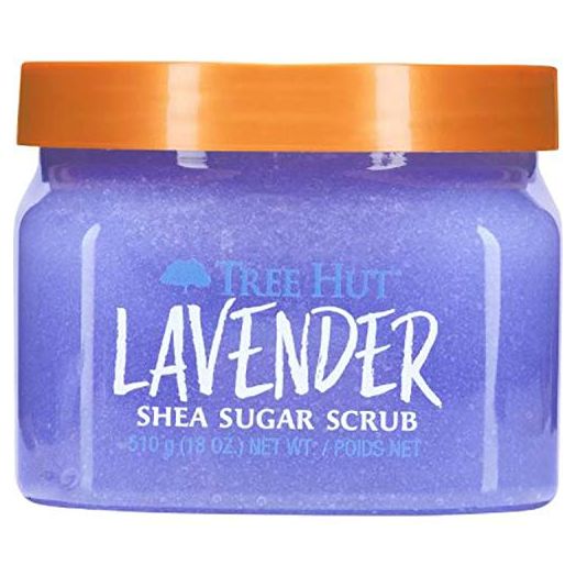 Tree Hut Lavender Shea Sugar Scrub 18 Oz! Formulated With Real Sugar, Certified Shea Butter And Lavender Oil! Exfoliating Body Scrub That Leaves Skin Feeling Soft & Smooth! (Lavender Scrub)