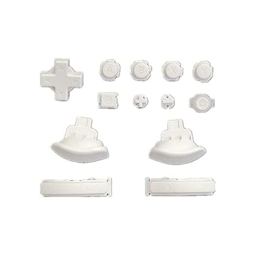 Deal4GO Original Button Set wA B X Y D-Pad Home Capture L R ZR ZL Triggers Replacement for Nintendo Switch Lite (White) SWLB-W