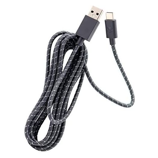 Deal4GO 2.7 Meter 9FT Durable Braided USB-C Type-C USB Charging Cable for Xbox one Elite Series 2 Controller Switch Pro PS5 Controller Cord (NO Packaging)