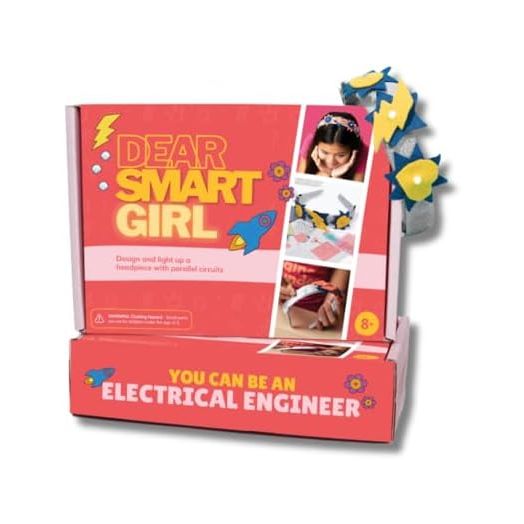 DIY Light-Up Headband: Electrical Engineering STEM Activity Kit, Build Confidence & Skills, Gift for Girls Ages 6-12, Award Winning STEM Education Activity