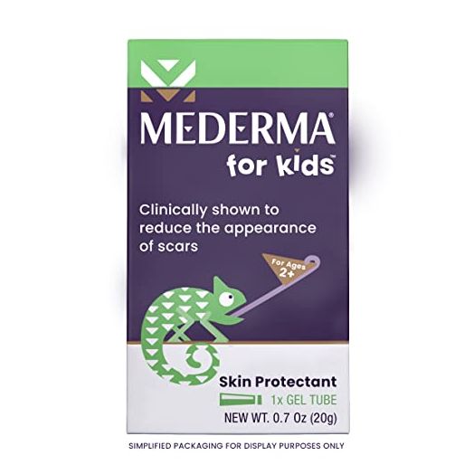 Mederma Scar Gel for Kids, Reduces the Appearance of Scars, 1 Pediatrician Recommended, Goes on Purple, Rubs in Clear, Kid Friendly, Grape Scent, 0.70 Oz