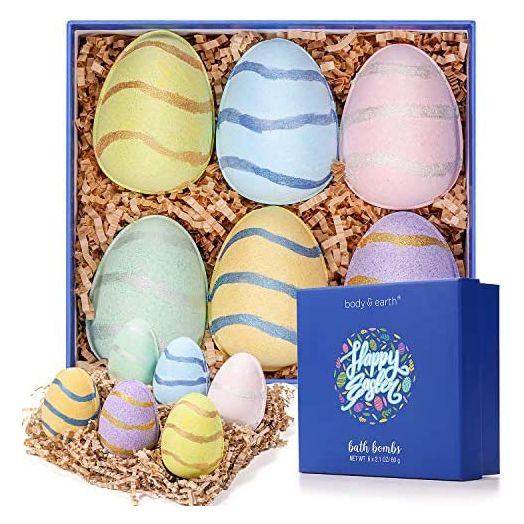 Bath Bombs - Bath Bomb Birthday Gift Set,6 Piece Easter Bath Bomb, Gift for Easter, Green Tea, Coconut, Ocean, Lavender, Vanilla and Cherry Blossom Variety Pack