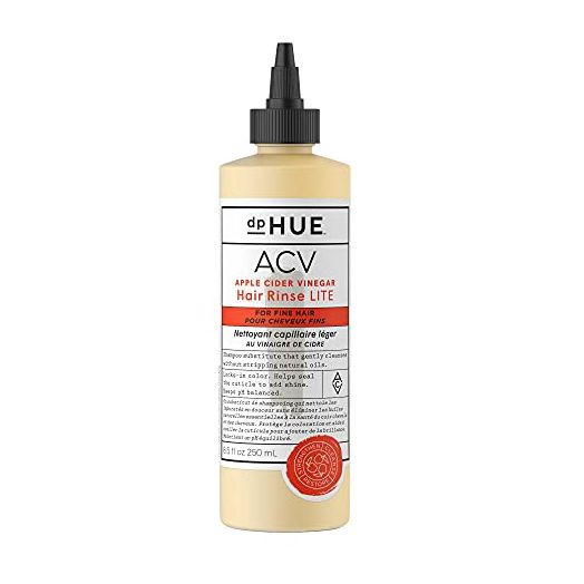 dpHUE Apple Cider Vinegar Hair Rinse Lite, 8.5 oz, Shampoo Alternative, Hair & Scalp Cleanser