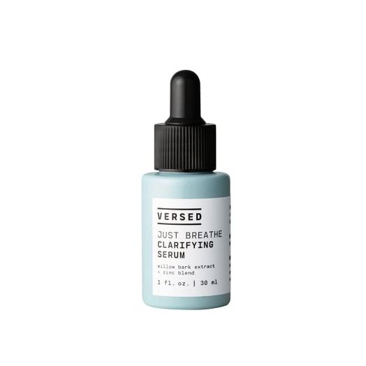Versed Just Breathe Clarifying Facial Serum - Blend of Antioxidants, Niacinamide and Zinc Helps Reduce Blemishes, Decongest Pores and Soothe Redness - Vegan (1 fl oz)