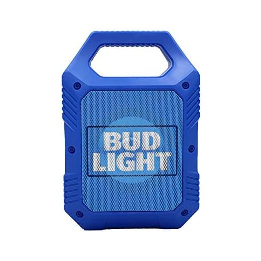 Bud Light Portable Bluetooth Wireless Speaker with Led Lighting 1200mah Rechargeable Battery Premium Bass & Clear Music Zero Distortion Connect with USB TF Card