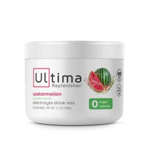 Ultima Replenisher Electrolyte Hydration Powder, Watermelon Flavor - 30 Servings (3.7 oz / 105 Grams)