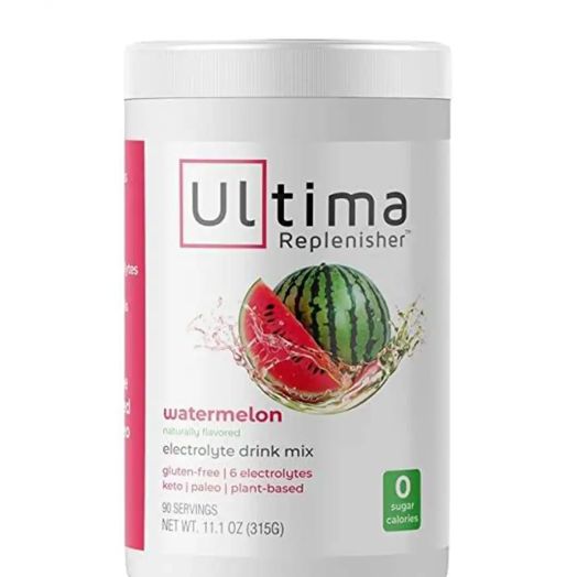 Ultima Replenisher Electrolyte Hydration Powder, Watermelon Flavor - 90 Servings (11.1 oz / 315 Grams)
