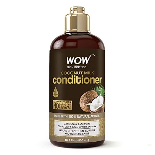 WOW Skin Science Coconut Milk Hair Conditioner for Dry Hair, Deep Conditioner for Dry Damaged Hair Sulfate