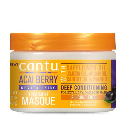 Cantu Acai Berry Revitalizing Deep Treatment Hair Masque, 12 oz.