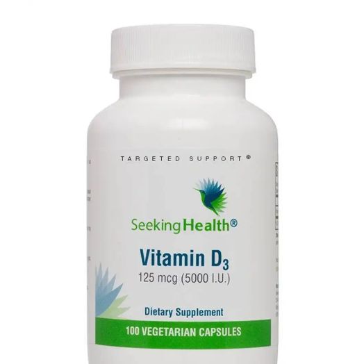 Seeking Health Vitamin D3 5,000 IU - 100 Vegetarian Capsules