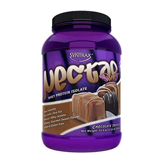 Syntrax Nectar Sweets Native Grass-Fed Whey Protein Isolate That Mixes Instantly, RBST-Free, Chocolate Truffle, 32 Ounce