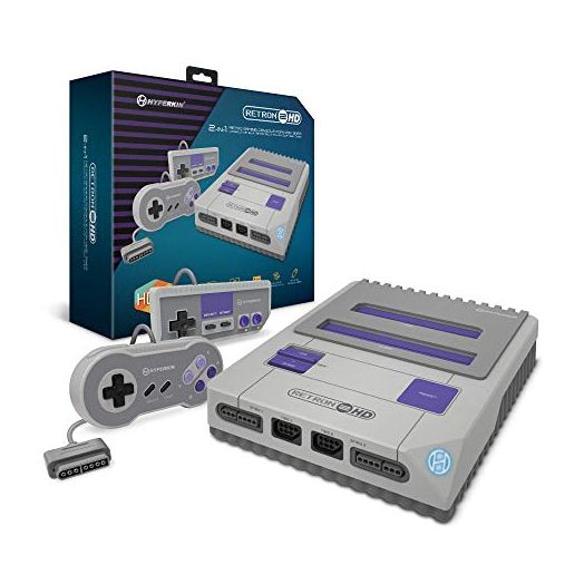 Hyperkin RetroN 2 HD Gaming Console for NES/Super NES/Super Famicom (Gray)