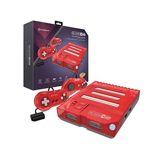 Hyperkin RetroN 3 HD 3-in-1 Retro Gaming Console for NES, Super Famicom, and Genesis/Mega Drive (Jasper Red) - Super NES