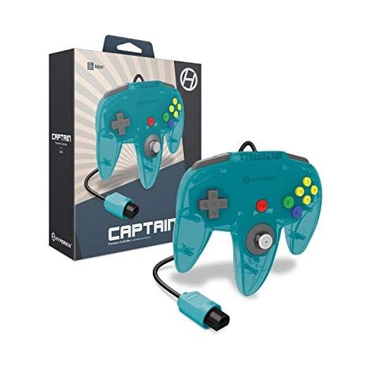 Hyperkin "Captain" Premium Controller for N64 (Turquoise) - Nintendo 64