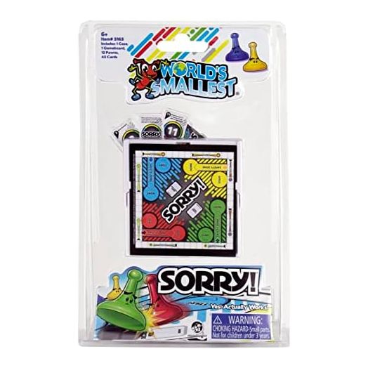World's Smallest Sorry, 1-2 Players