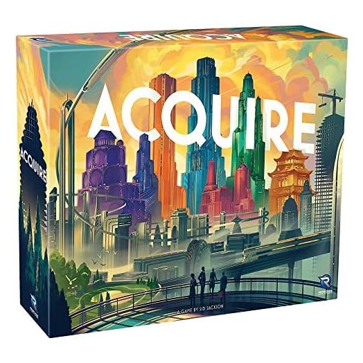 Renegade Game Studios, Acquire Strategy Board Game for 2-6 Players, Ages 12+ with 2 Play Modes