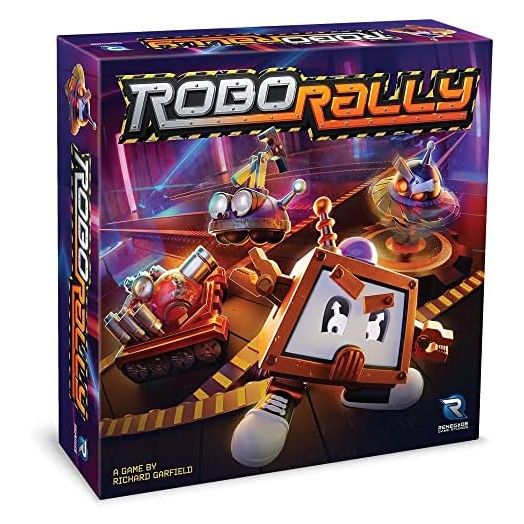 Renegade Game Studios, Robo Rally, Strategy Board Game for 2-6 Players, Ages 12+ with 6 Pre-Painted Robot Miniatures