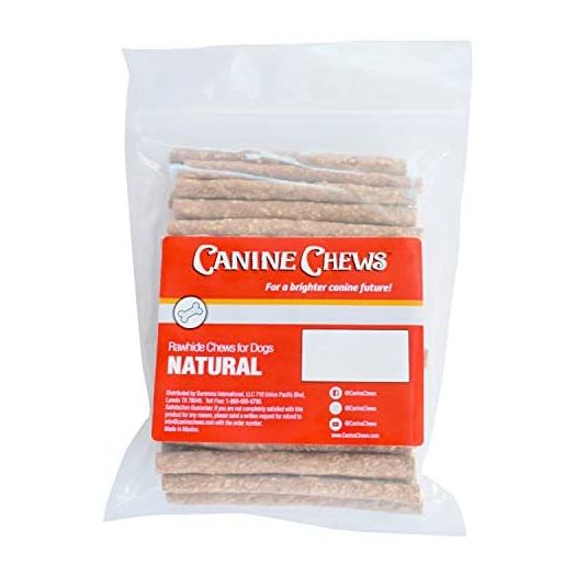 Canine Chews 5" Munchie Rawhide Sticks for Small Dogs Munchy Snack Stick