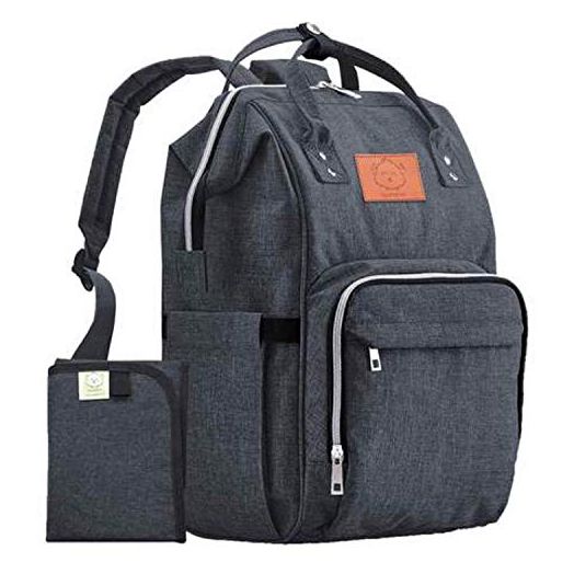 KeaBabies Diaper Bag Backpack, Waterproof Multi Function Baby Travel Bags (Mystic Gray)