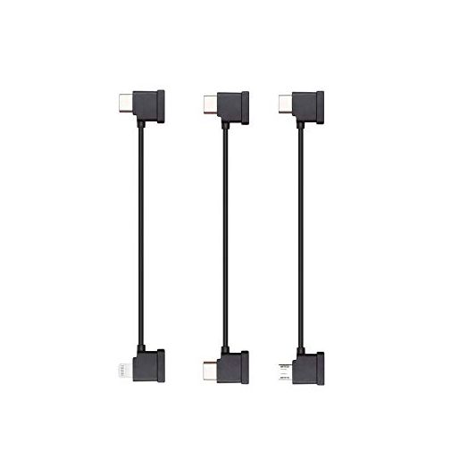Original Mavic Air 2, Mini 2 Remote Controller RC Cable Pack(Micro USB, Type C, Lightning) Use for DJI Air 2 and Mini 2
