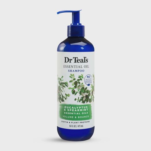 Dr Teal's Essential Oil Volumizing Daily Shampoo with Eucalyptus & Spearmint, 16 fl oz