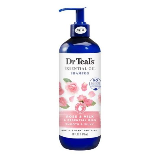 Dr Teal's Rose & Milk Shampoo, 16 oz.