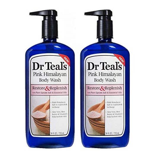 Dr Teal's Body Wash 2-Pack (48 Fl Oz Total) Pink Himalayan
