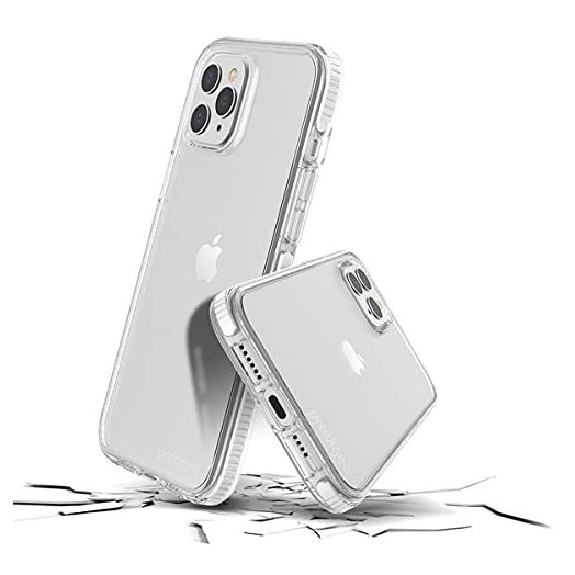 Prodigee Safetee Steel White |Apple iPhone 14 &13 Case| Clear | Military Grade Drop Tested | Dual Layer Protection | Scratch Resistant | Shockproof | 6.1 inches
