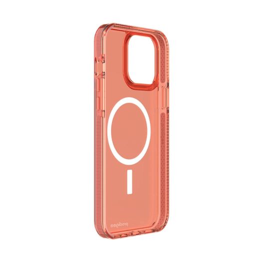 Prodigee Safetee Neo Peach | Apple iPhone 14 &13 Case | Military Drop Tested | Dual Layer Soft Look | Scratch Resistant |Shockproof | 6.1 inch | Compatible with MagSafe
