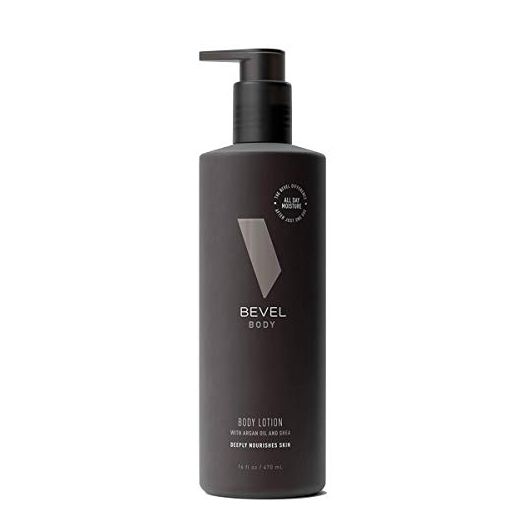 All Day Body Lotion for Men by Bevel - Shea Butter, Argan Oil, Vitamin B3, and Vitamin E, 16 Oz